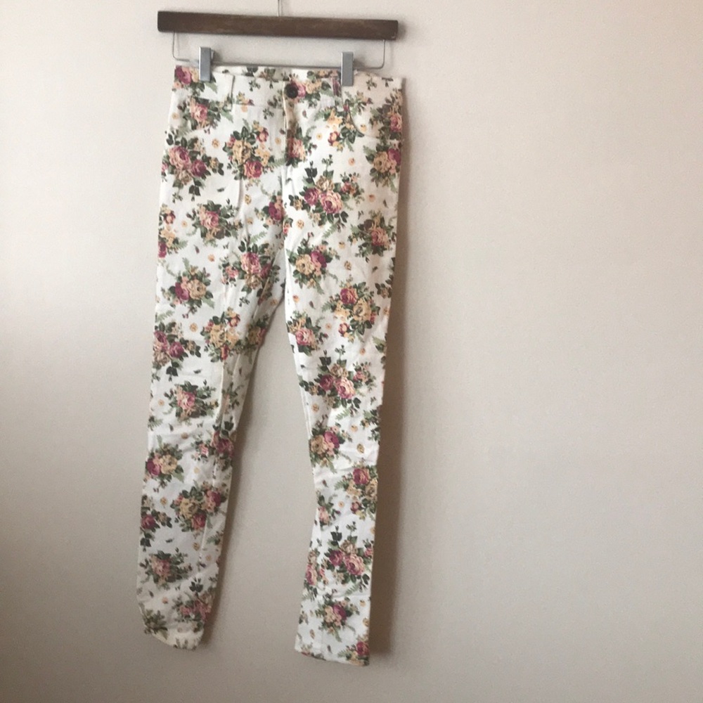 SWELL - worn once floral jeans - small